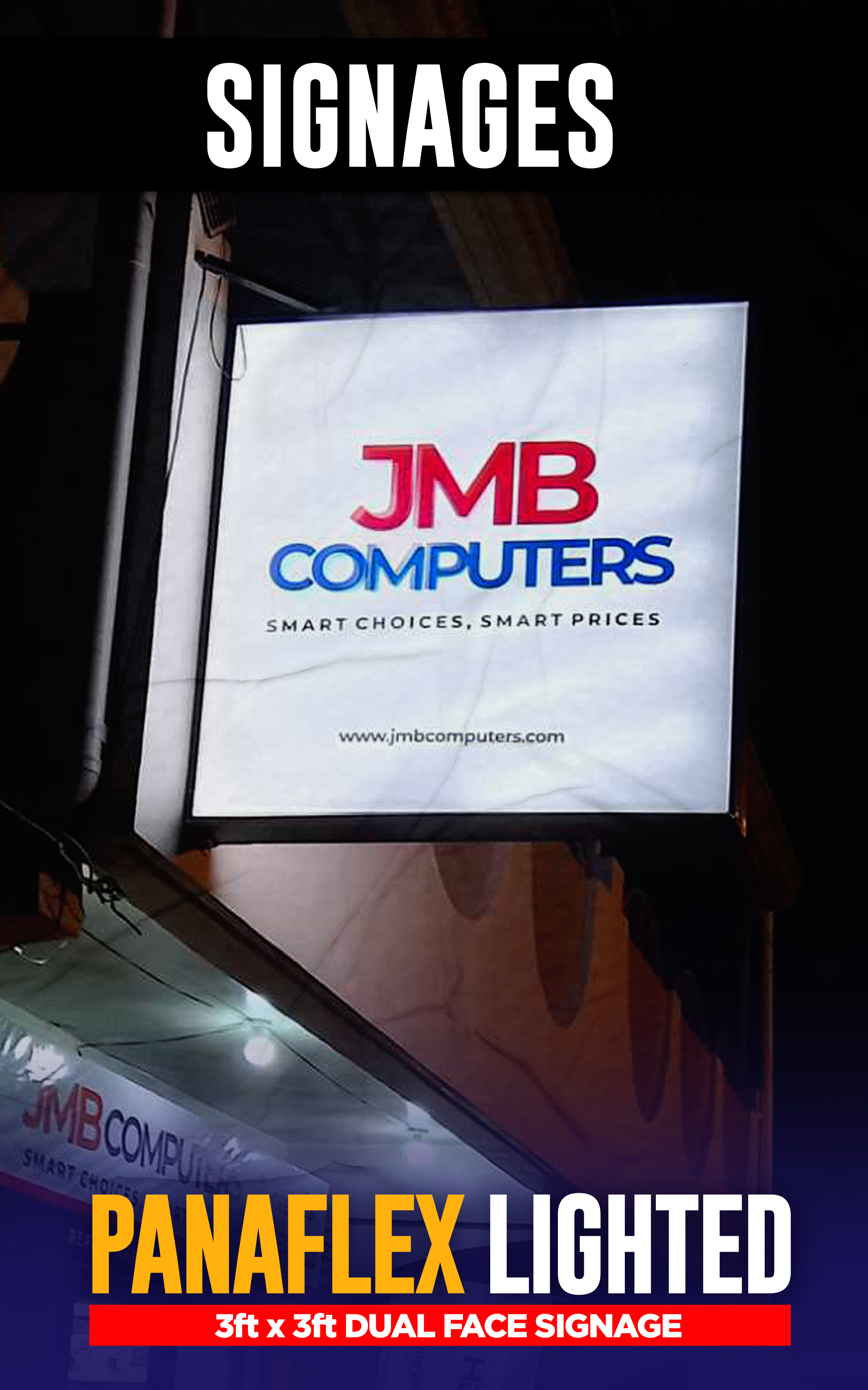 Dual Face Signage (Lighted)